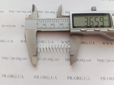 Пружина сжатия 0,8 х 9 х 36,5 (Артикул: A1001)