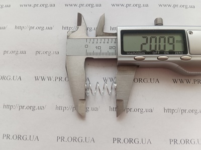 Пружина сжатия 0,7 х 9,4 х 19,5 (Артикул: A1002)