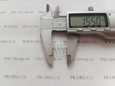 Пружина стиснення 0,6 х 9,4 х 15,5 (Артикул: A1003)