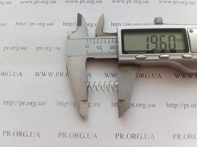 Пружина стиснення 0,6 х 7 х 19,5 (Артикул: A1004)