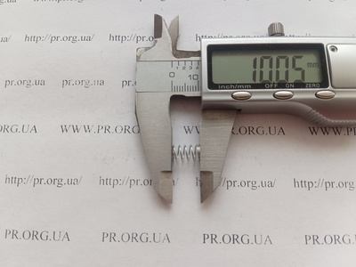 Пружина стиснення 0,5 х 6,3 х 10 (Артикул: A1008)