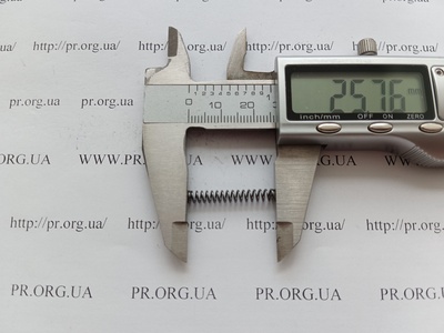 Пружина стиснення 0,6 х 4 х 25,5 (Артикул: A1013)