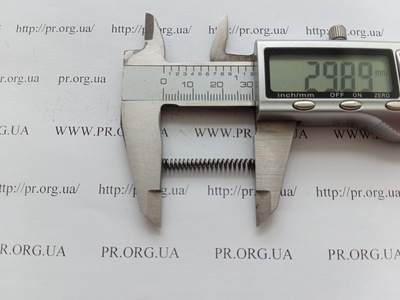 Пружина сжатия 0,7 х 4 х 30 (Артикул: A1014)