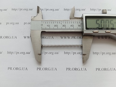 Пружина стиснення 0,6 х 3,8 х 50 (Артикул: A1016)