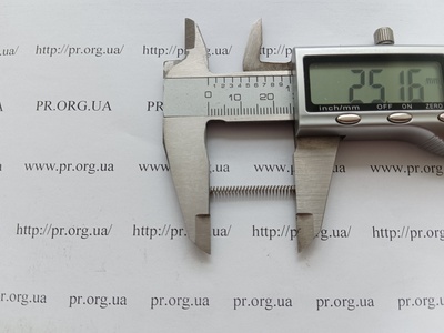 Пружина сжатия 0,4 х 3 х 25 (Артикул: A1022)