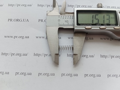 Пружина сжатия 0,4 х 5 х 15 (Артикул: A1025)
