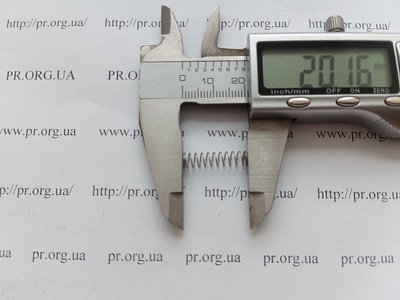 Пружина сжатия 0,4 х 5 х 20 (Артикул: A1026)