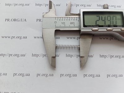 Пружина сжатия 0,4 х 5 х 25 (Артикул: A1027)