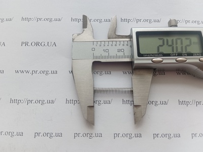Пружина сжатия 0,3 х 4 х 24 (Артикул: A1037)