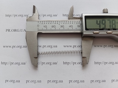 Пружина сжатия 0,4 х 3,8 х 49,5 (Артикул: A1040)