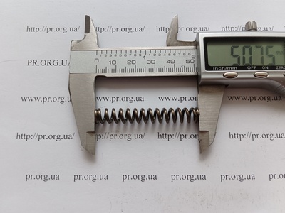 Пружина сжатия 1,5 х 8 х 50 (Артикул: A1044)