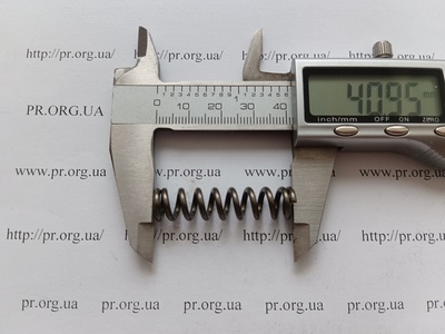 Пружина сжатия 1,8 х 10 х 40,5 (Артикул: A1045)