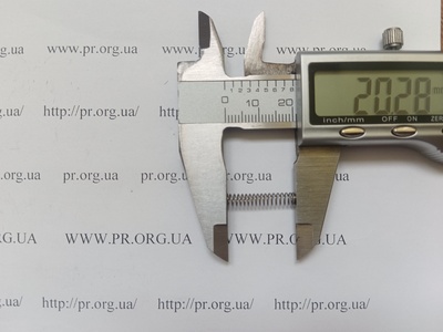Пружина сжатия 0,4 х 4 х 20 (Артикул: A1062)