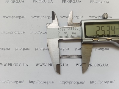 Пружина сжатия 0,4 х 4 х 25 (Артикул: A1063)