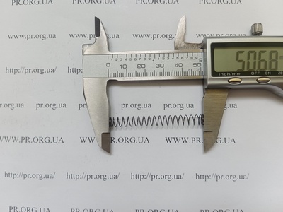 Пружина сжатия 0,4 х 5,8 х 50,5 (Артикул: A1064)