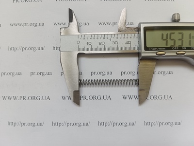 Пружина сжатия 0,7 х 5 х 45 (Артикул: A1074)
