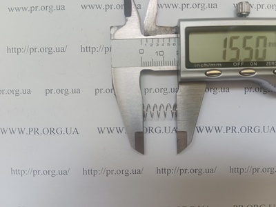Пружина стиснення 0,4 х 7 х 15,5 (Артикул: A1085)