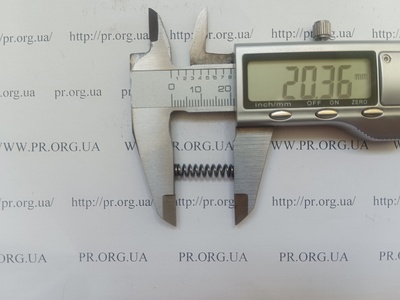 Пружина на сжатие 0,8 х 5 х 20 (Артикул: A1097)