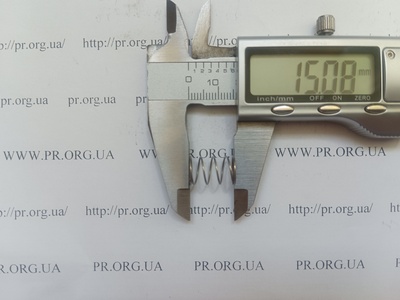 Пружина стиснення 0,6 х 10 х 15 (Артикул: A1098)