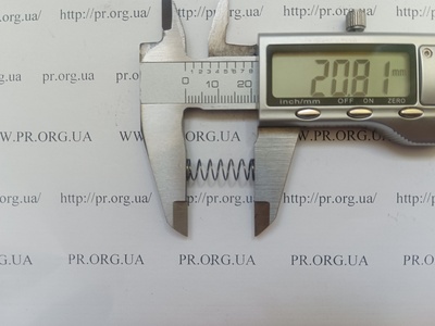 Пружина стиснення 0,5 х 7 х 20,5 (Артикул: A1102)
