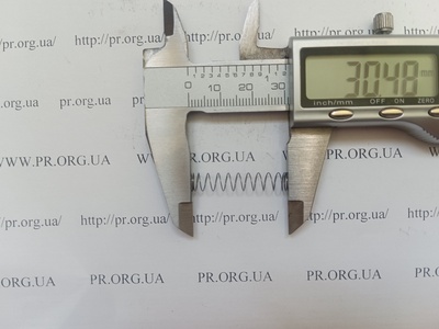 Пружина сжатия 0,3 х 6 х 30,5 (Артикул: A1109)