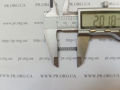 Пружина сжатия 0,5 х 4 х 20 (Артикул: A1121)