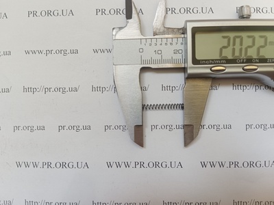 Пружина сжатия 0,4 х 3 х 20,2 (Артикул: A1123)