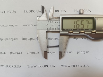 Пружина стиснення 0,6 х 3 х 16,5 (Артикул: A1125)