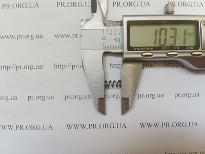Пружина сжатия 0,7 х 5 х 10,2 (Артикул: A1127)