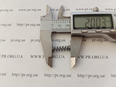 Пружина стиснення 1 х 6 х 20 (Артикул: A1128)