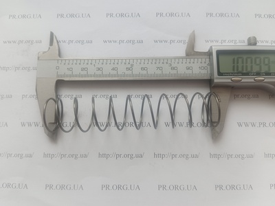 Пружина сжатия 1,2 х 21,5 х 101 (Артикул: A1134)