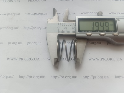 Пружина сжатия 1,5 х 25 х 19 (Артикул: A1136)