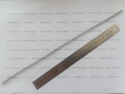 Пружина стиснення 0,5 х 5 х 300 (Артикул: A1150)