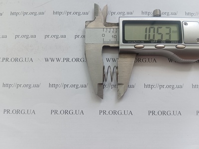 Пружина стиснення 0,6 х 12 х 10,5 (Артикул: A1157)