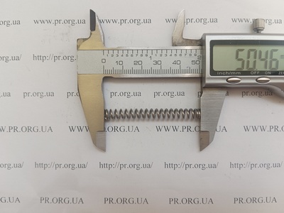 Пружина сжатия 1 х 6 х 50 (Артикул: A1162)