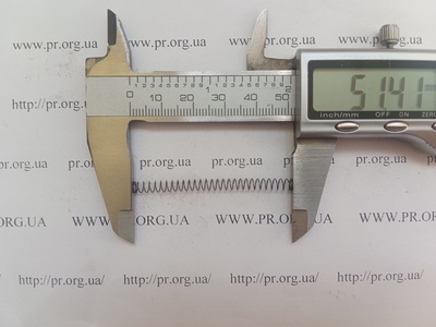 Пружина сжатия 0,3 х 4 х 50 (Артикул: A1169)