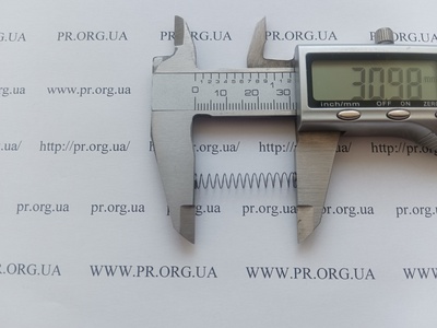 Пружина сжатия 0,3 х 5 х 31 (Артикул: A1170)