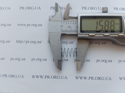 Пружина сжатия 0,4 х 10 х 15,5 (Артикул: A1171)