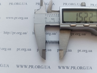 Пружина сжатия 0,5 х 4 х 15 (Артикул: A1172)