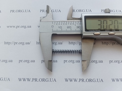 Пружина сжатия 0,8 х 4 х 30 (Артикул: A1173)