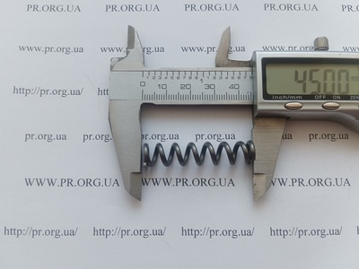 Пружина стиснення 2 х 10 х 45 (Артикул: A1179)