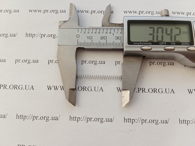Пружина стиснення 0,2 х 3 х 30 (Артикул: A1180)
