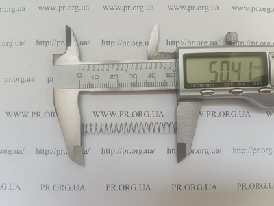 Пружина стиснення 0,4 х 6 х 50 (Артикул: A1189)