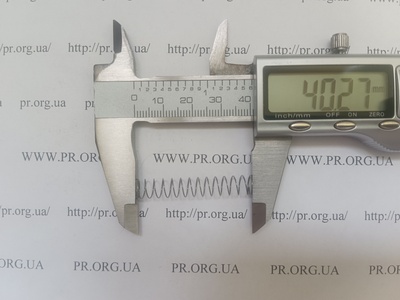 Пружина стиснення 0,4 х 7 х 40 (Артикул: A1190)