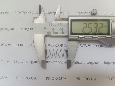 Пружина сжатия 0,4 х 9,8 х 25 (Артикул: A1193)