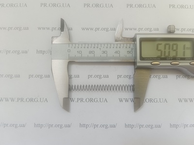 Пружина стиснення 0,4 х 5 х 50 (Артикул: A1208)