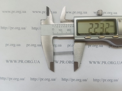 Пружина сжатия 0,2 х 4 х 22 (Артикул: A1210)