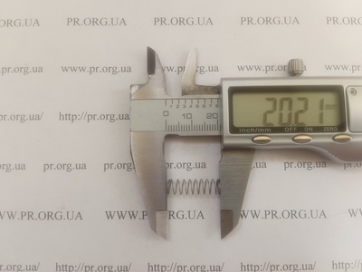 Пружина сжатия 0,3 х 6 х 20 (Артикул: A1218)