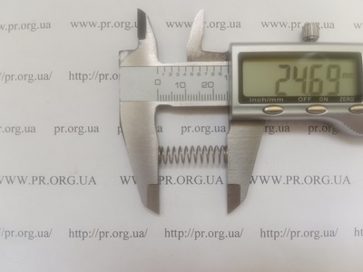 Пружина сжатия 0,5 х 7 х 24,5 (Артикул: A1222)