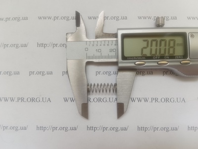 Пружина сжатия 0,5 х 7 х 20 (Артикул: A1223)